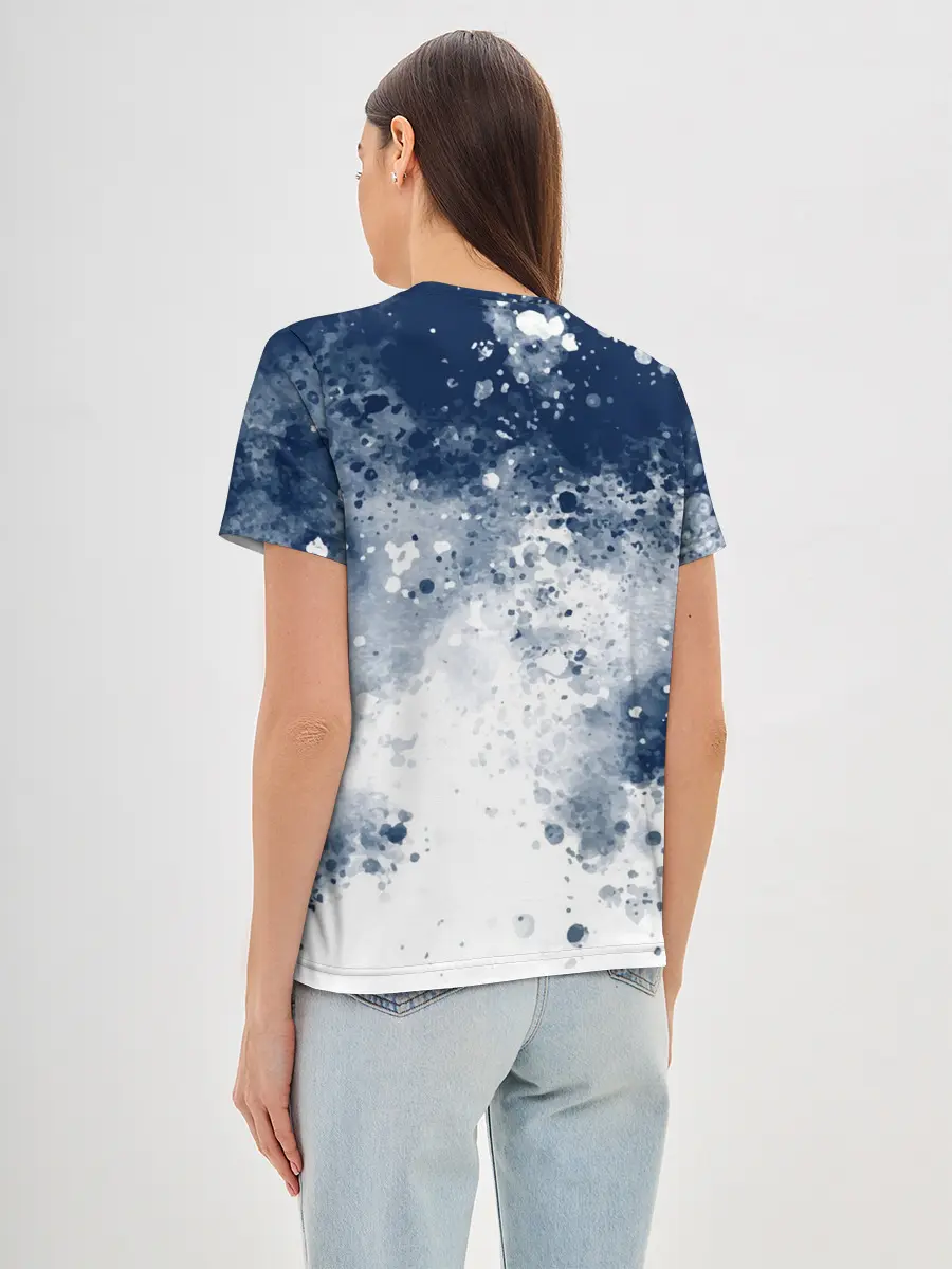 Женская базовая футболка / Чернильные капли