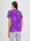 Женская базовая футболка / ФИОЛЕТОВАЯ ХОХЛОМА