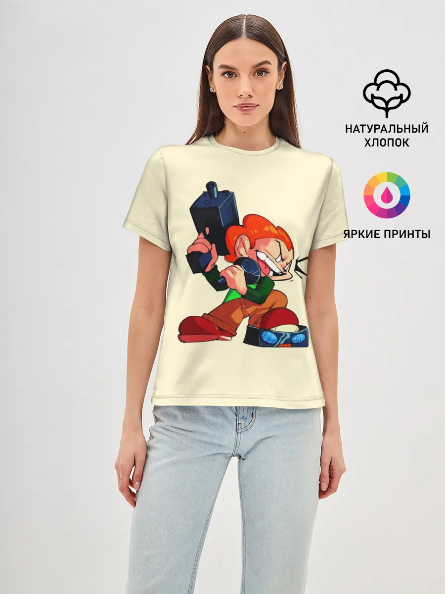 Женская базовая футболка / Пико с оружием