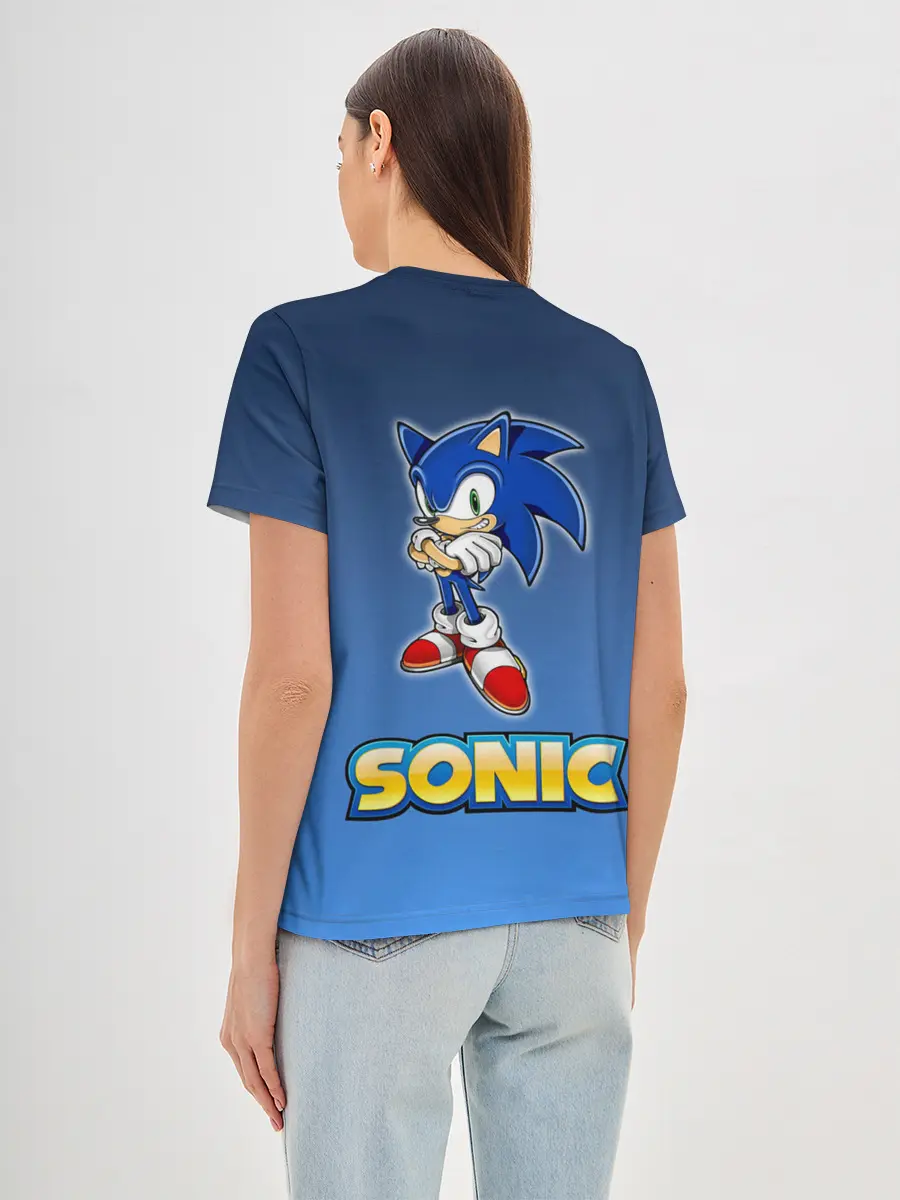 Женская базовая футболка / Соник