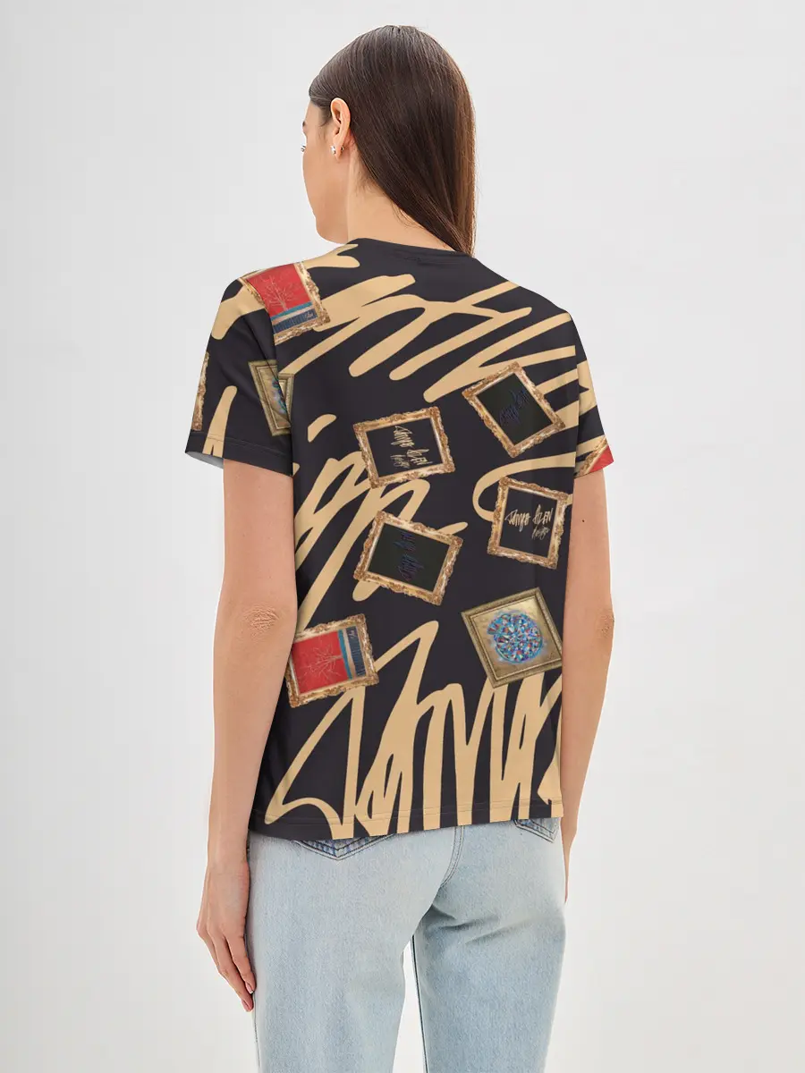 Женская базовая футболка / Street glamour