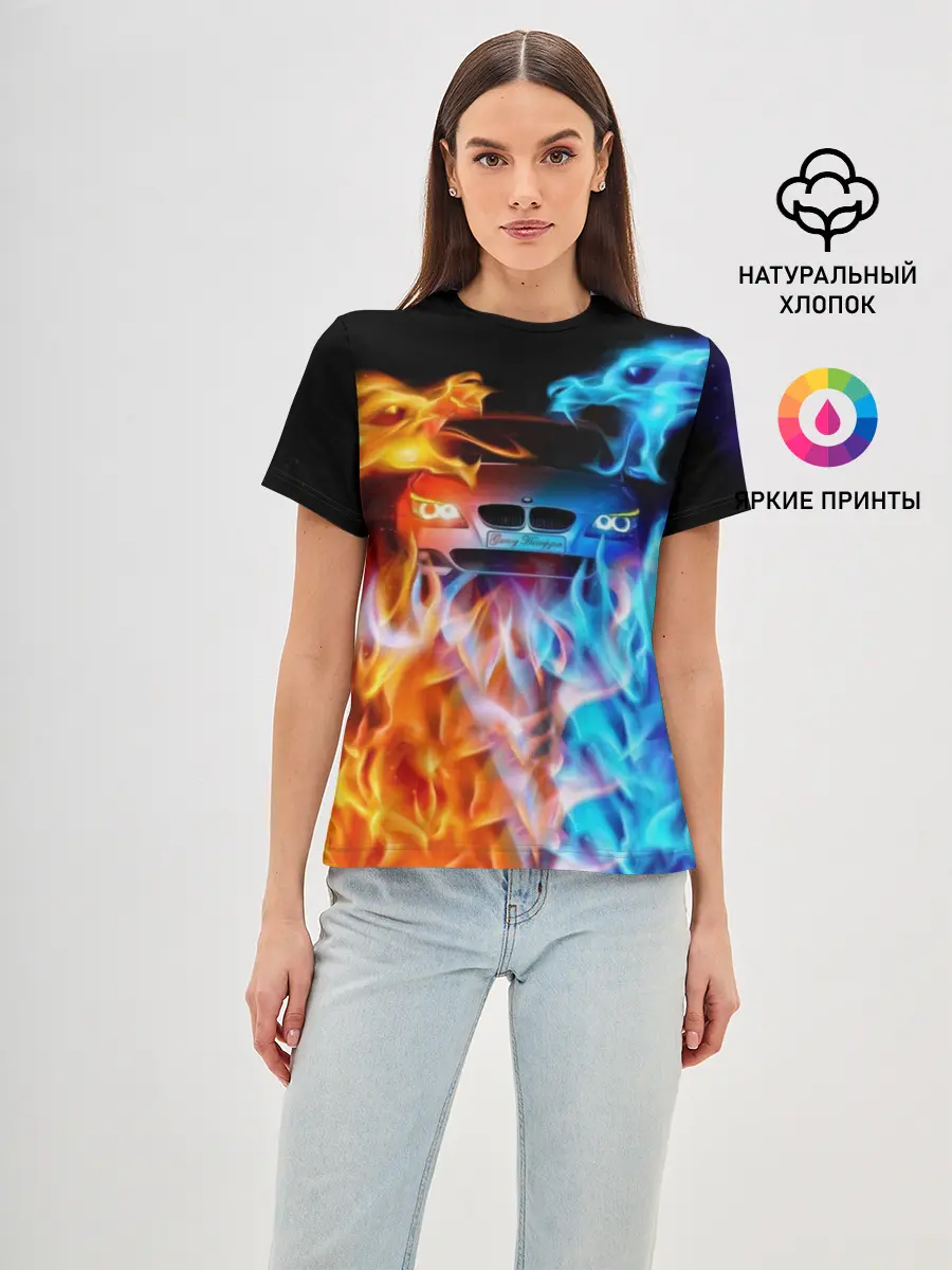 Женская базовая футболка / BMW