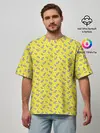 Мужская футболка оверсайз / Pineapple Pattern