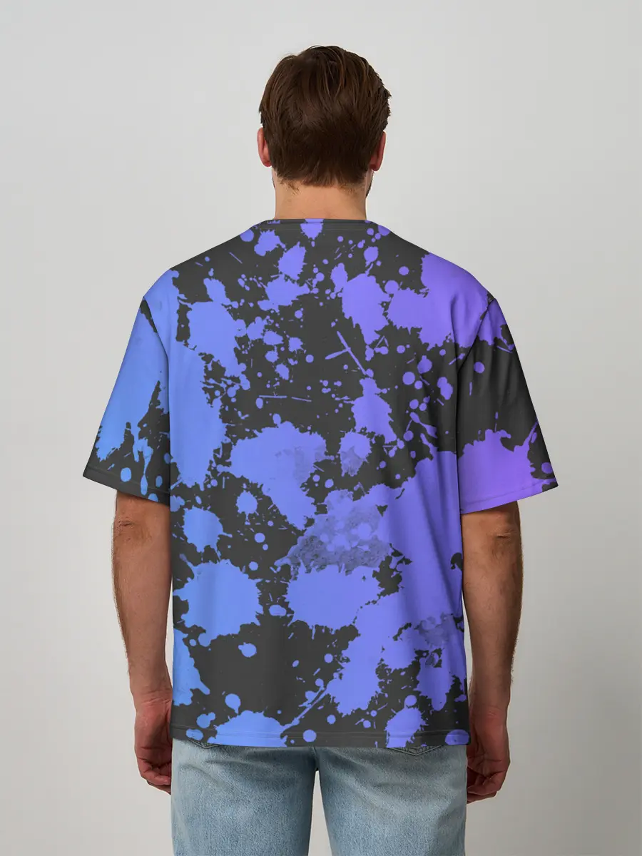 Мужская футболка оверсайз / Lil Scull