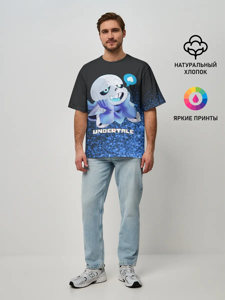 Мужская футболка оверсайз / UNDERTALE
