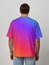 Мужская футболка оверсайз / Градиент