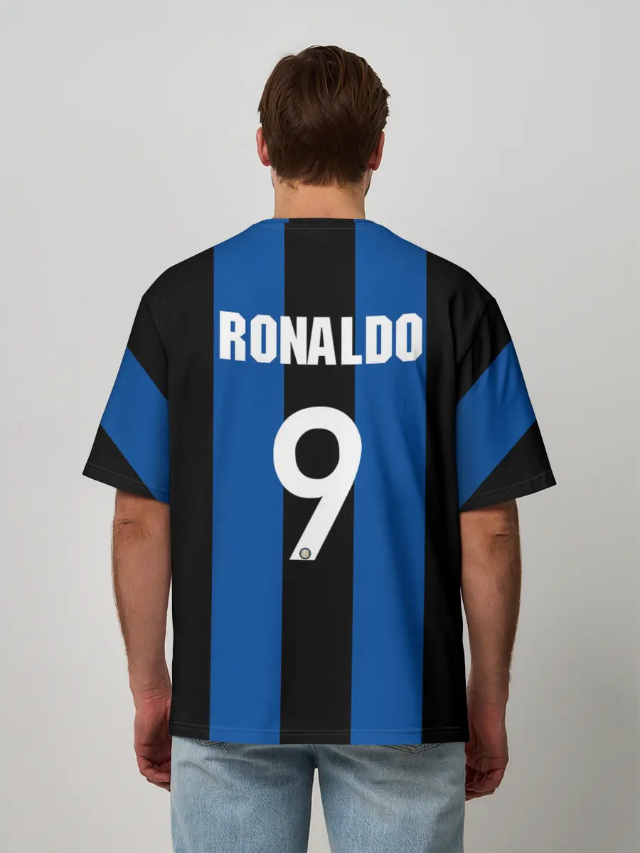 Мужская футболка оверсайз / Ретро Форма Интер