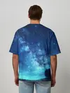 Мужская футболка оверсайз / Синяя Небо