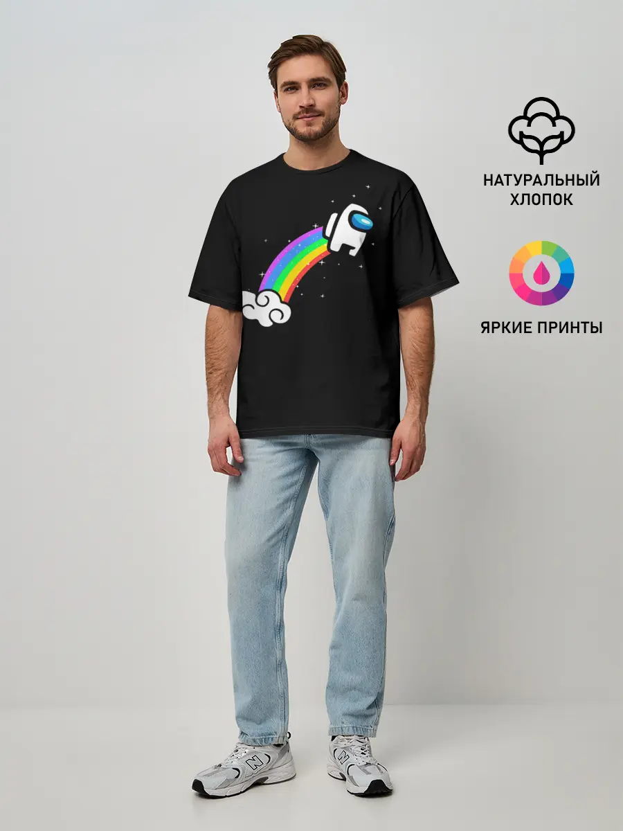 Мужская футболка оверсайз / Among Us