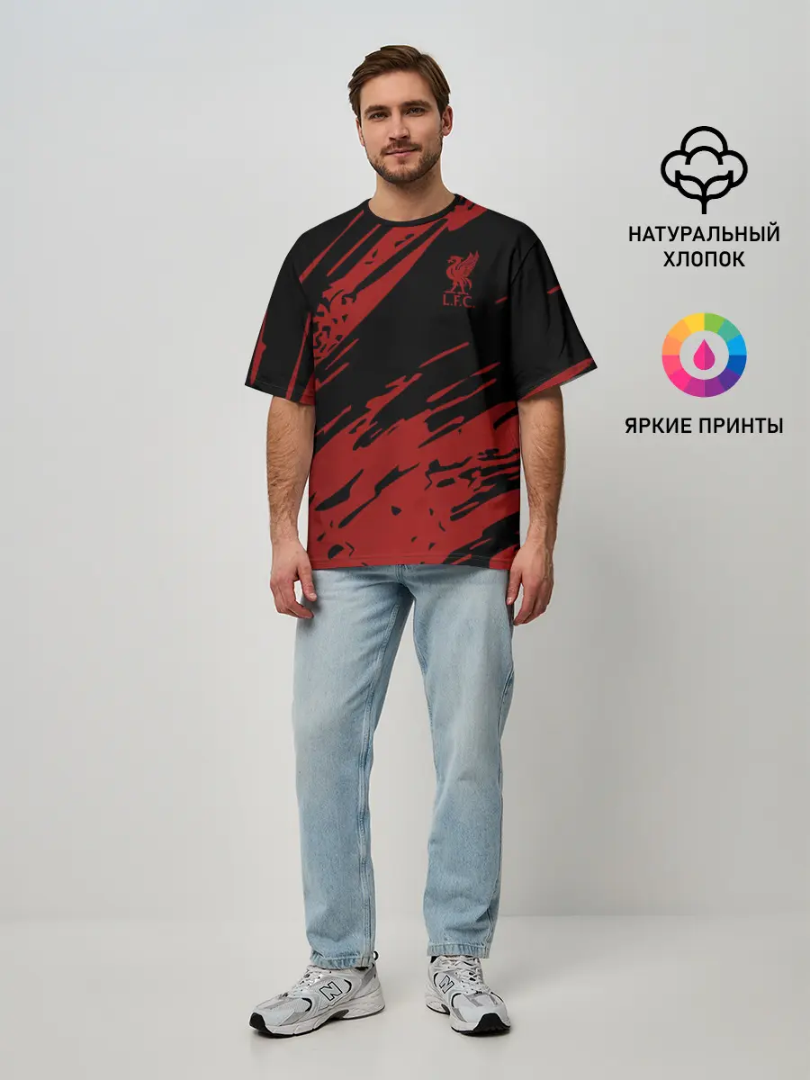 Мужская футболка оверсайз / Liverpool F.C.