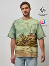 Мужская футболка оверсайз / Старинный город
