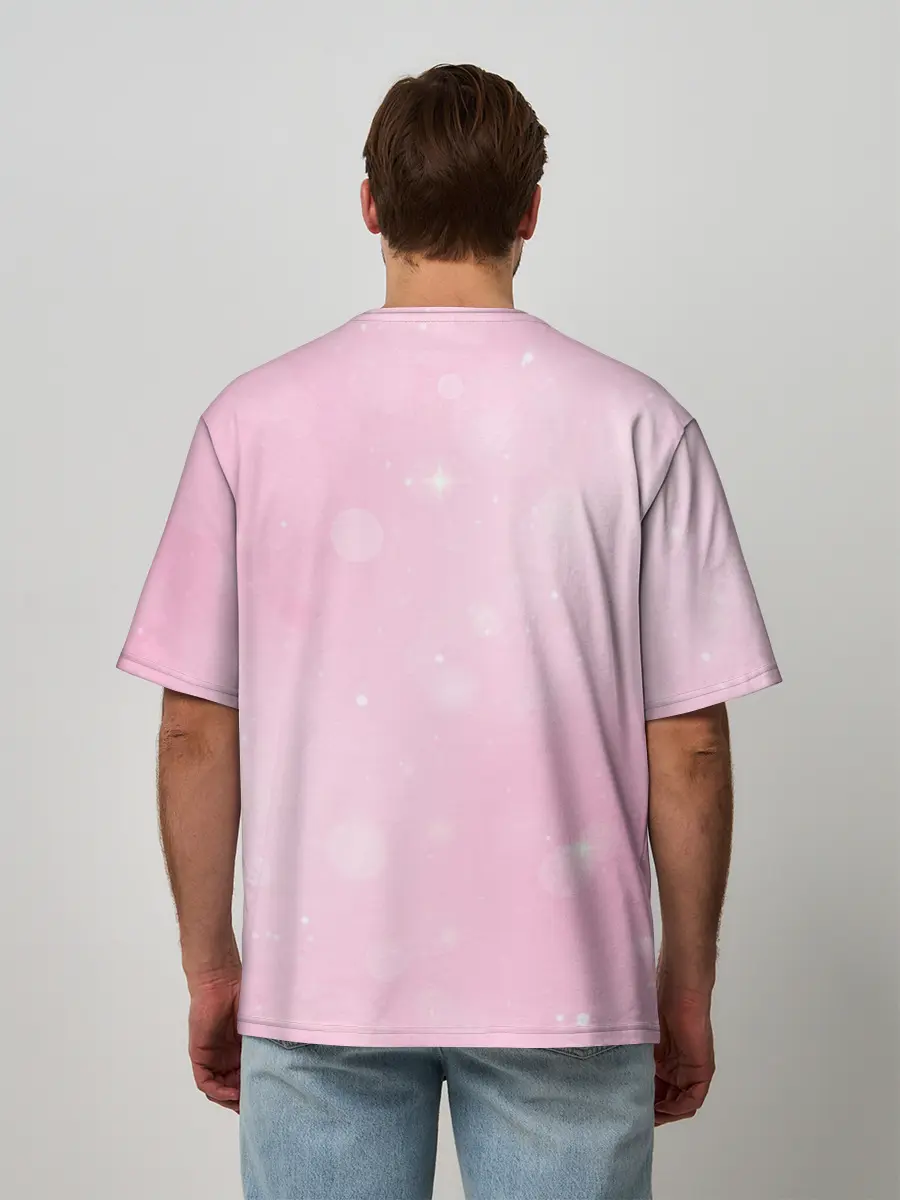 Мужская футболка оверсайз / Совушка с шариком