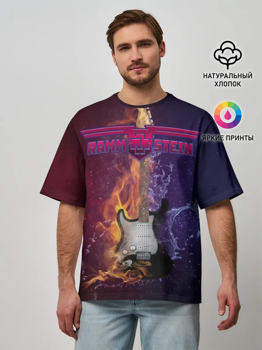 Мужская футболка оверсайз / Rammstein