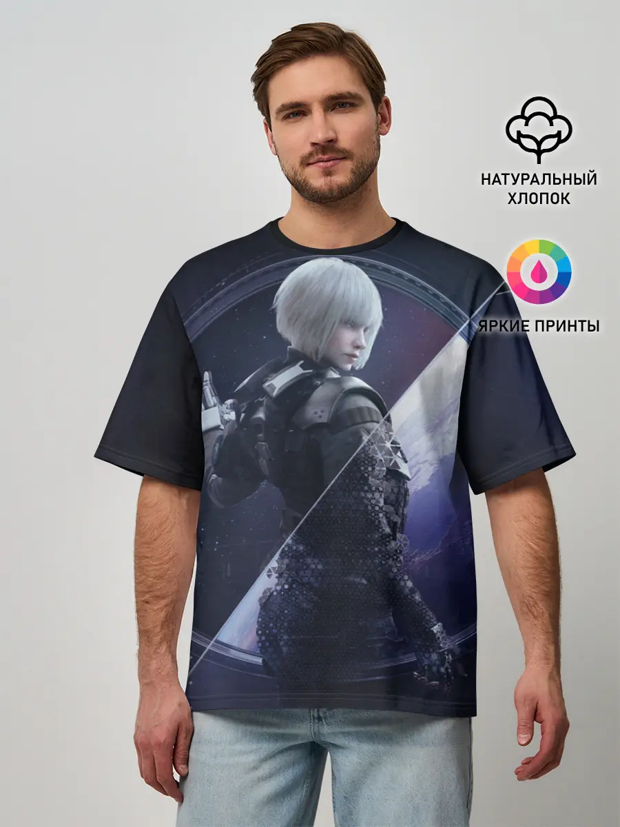 Мужская футболка оверсайз / Rainbow Six Siege - Lana