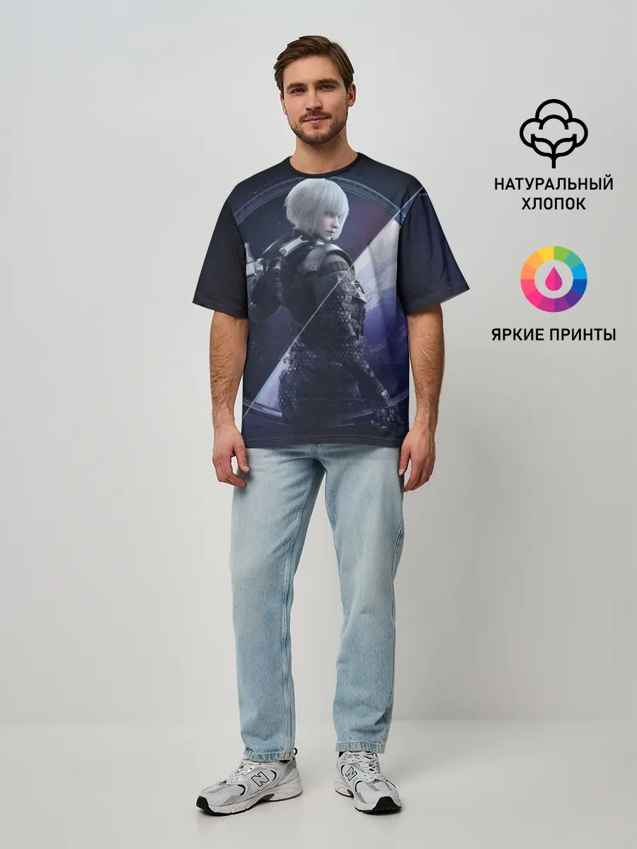 Мужская футболка оверсайз / Rainbow Six Siege - Lana