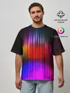 Мужская футболка оверсайз / WAVES COLOR