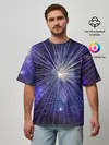 Мужская футболка оверсайз / Фейерверк