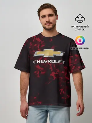 Мужская футболка оверсайз / Chevrolet