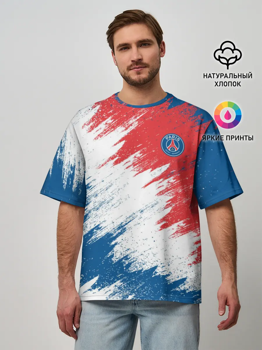 Мужская футболка оверсайз / FC PSG