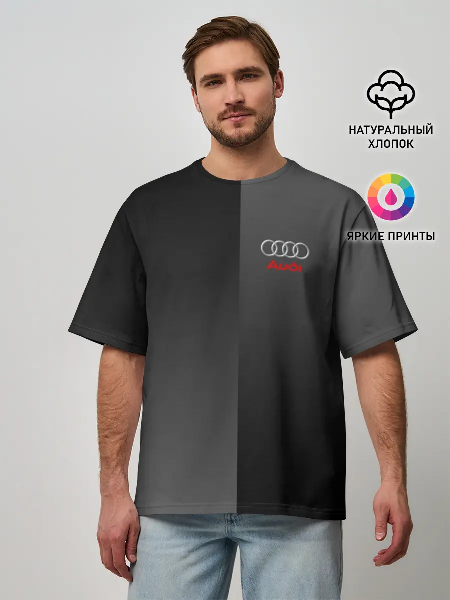 Мужская футболка оверсайз / AUDI SPORT