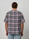 Мужская футболка оверсайз / Клеточный узор
