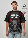 Мужская футболка оверсайз / CHICAGO BULLS ЯРОСТНЫЙ БЫК