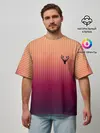 Мужская футболка оверсайз / The Gradient Of Deer