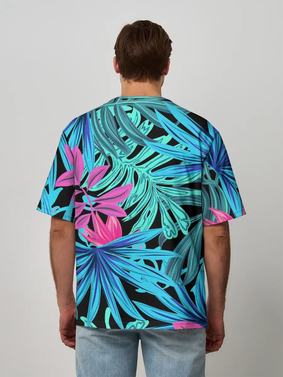 Мужская футболка оверсайз / Тропикана