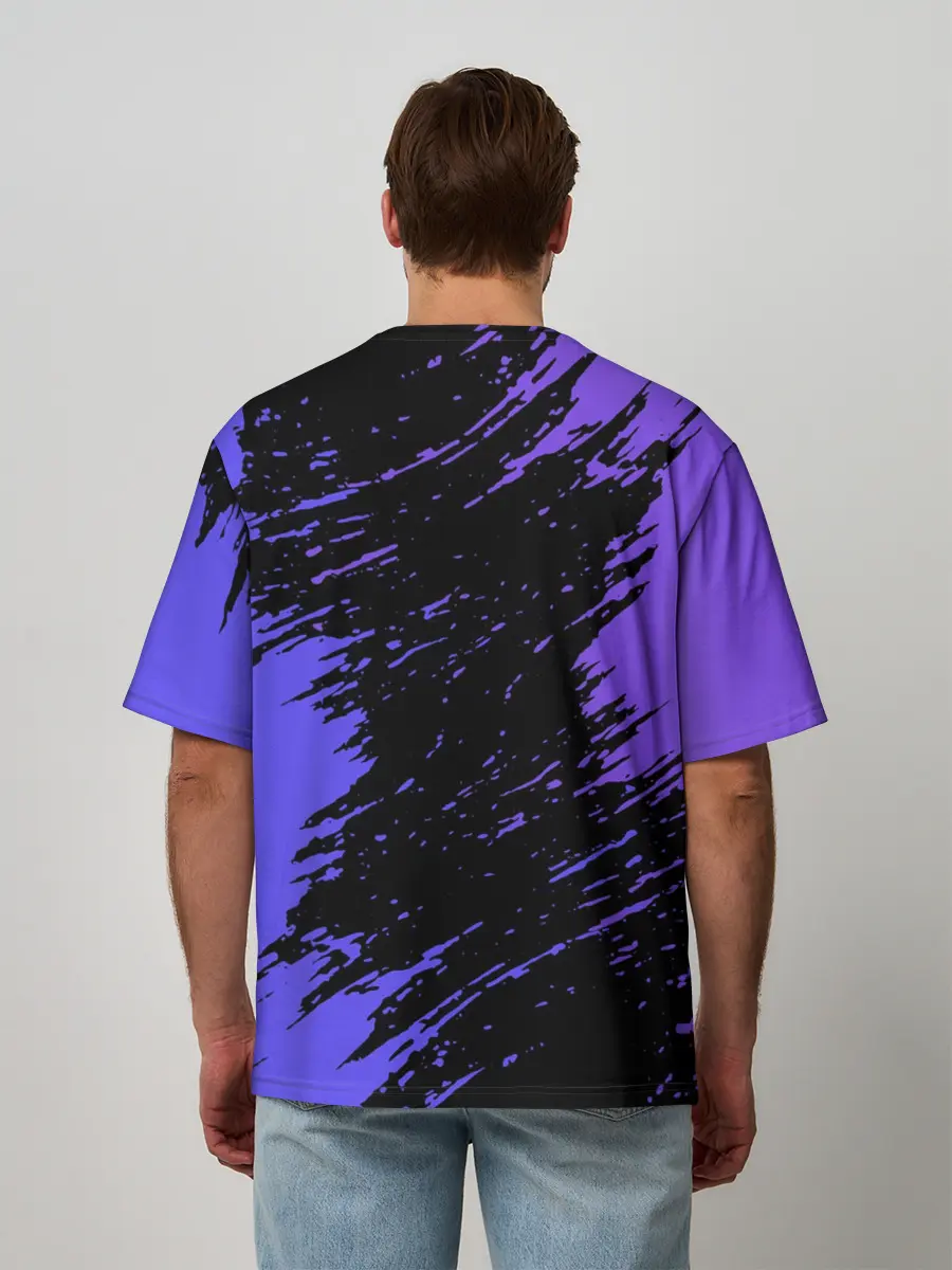 Мужская футболка оверсайз / Геометри Даш | Geometry Dash