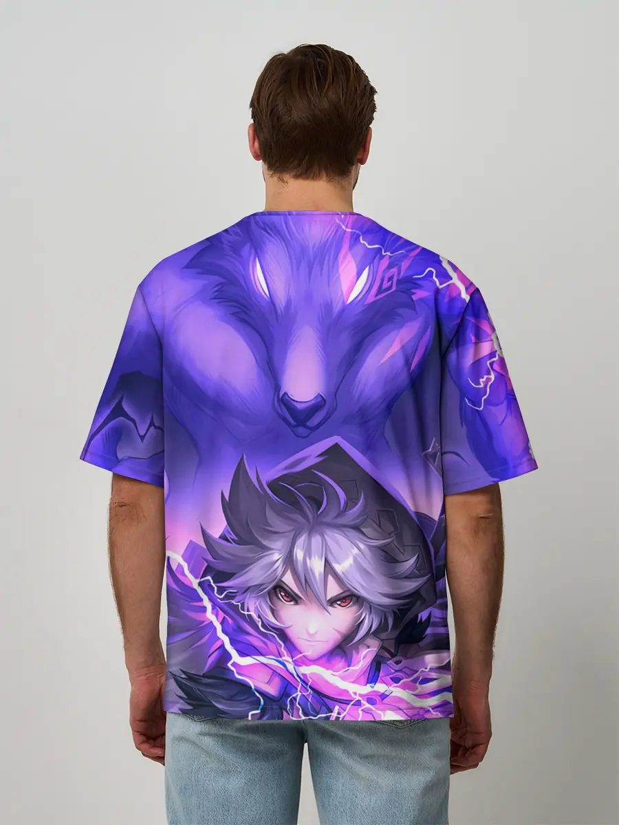 Мужская футболка оверсайз / Рэйзор | Genshin Impact | Геншин Импакт