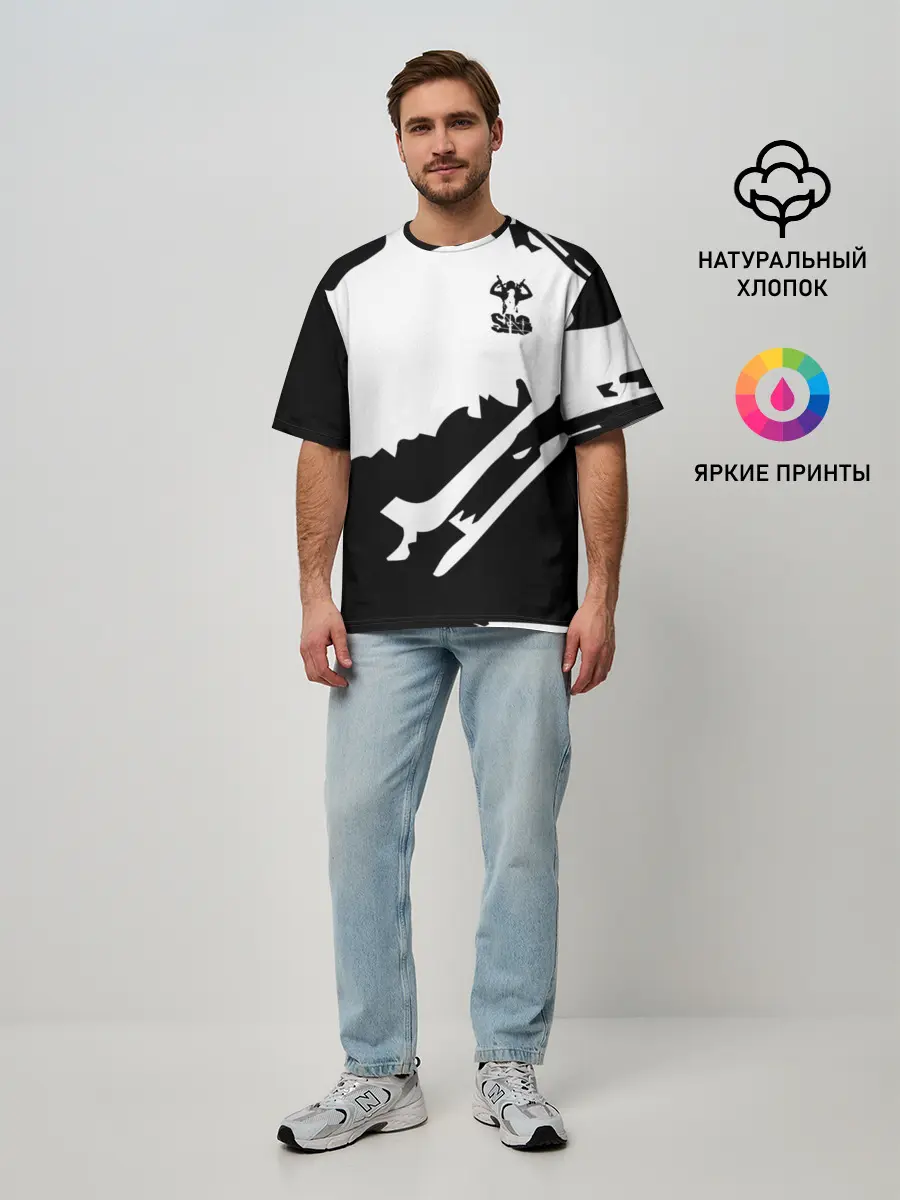 Мужская футболка оверсайз / Sword Art Online