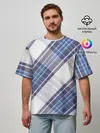Мужская футболка оверсайз / Шотландка | Scottish | Tartan