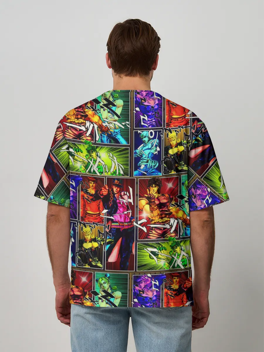 Мужская футболка оверсайз / Джоджо комикс