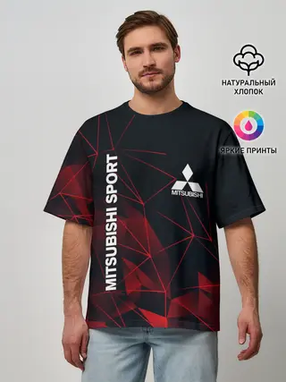 Мужская футболка оверсайз / MITSUBISHI
