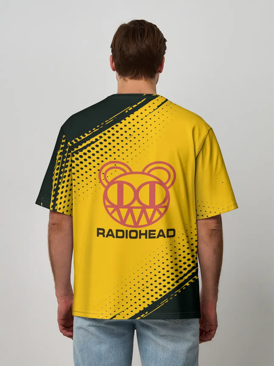 Мужская футболка оверсайз / Radiohead | Радиохед | Лого