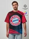 Мужская футболка оверсайз / FC BAYERN / БАВАРИЯ