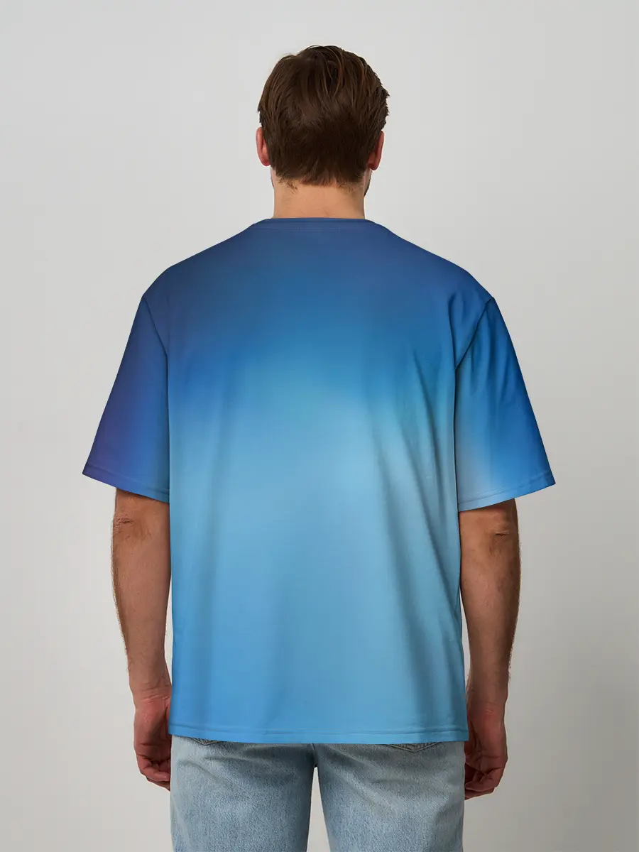 Мужская футболка оверсайз / Пикник в руках Великана