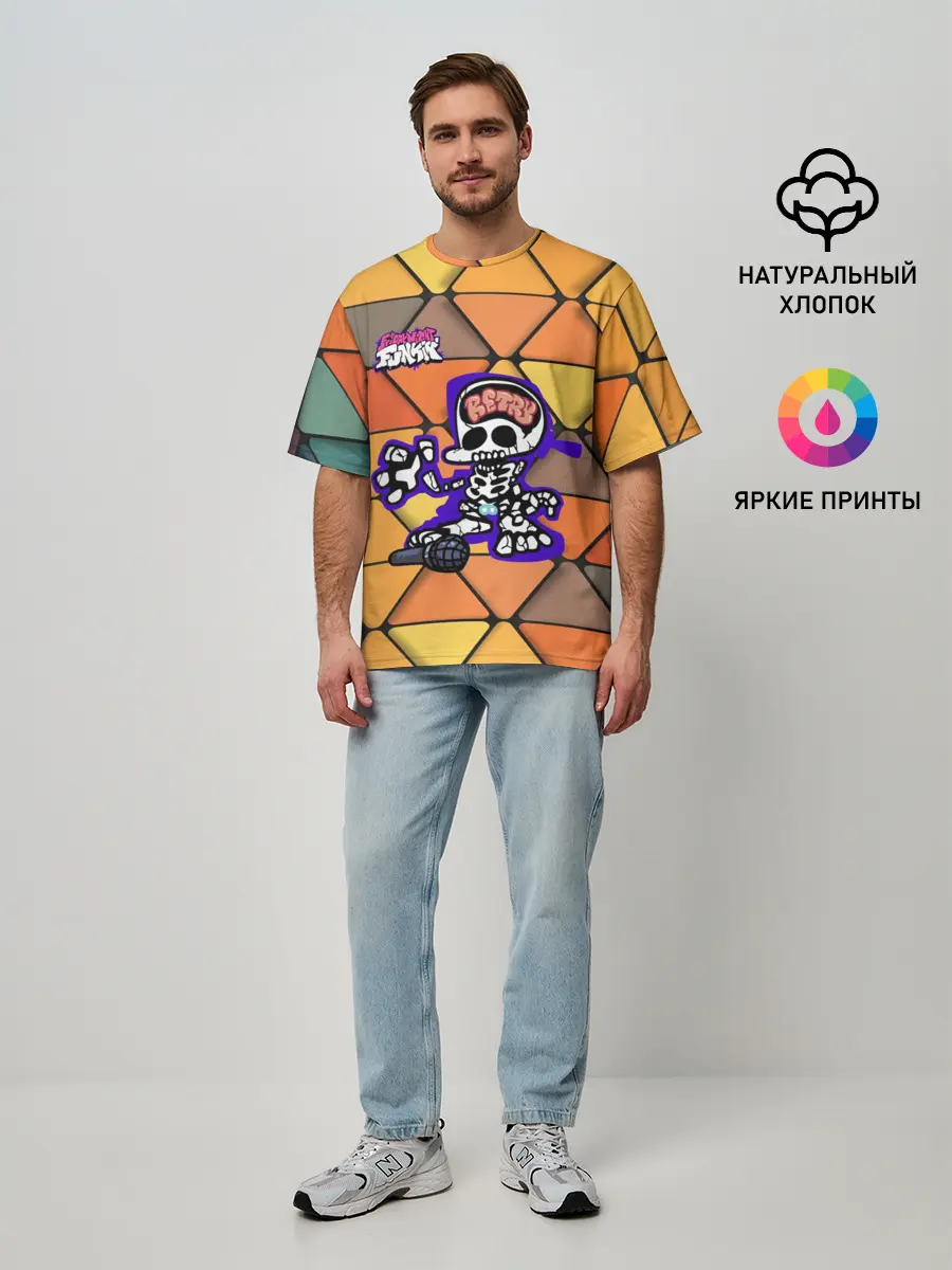 Мужская футболка оверсайз / Friday Night Funkin