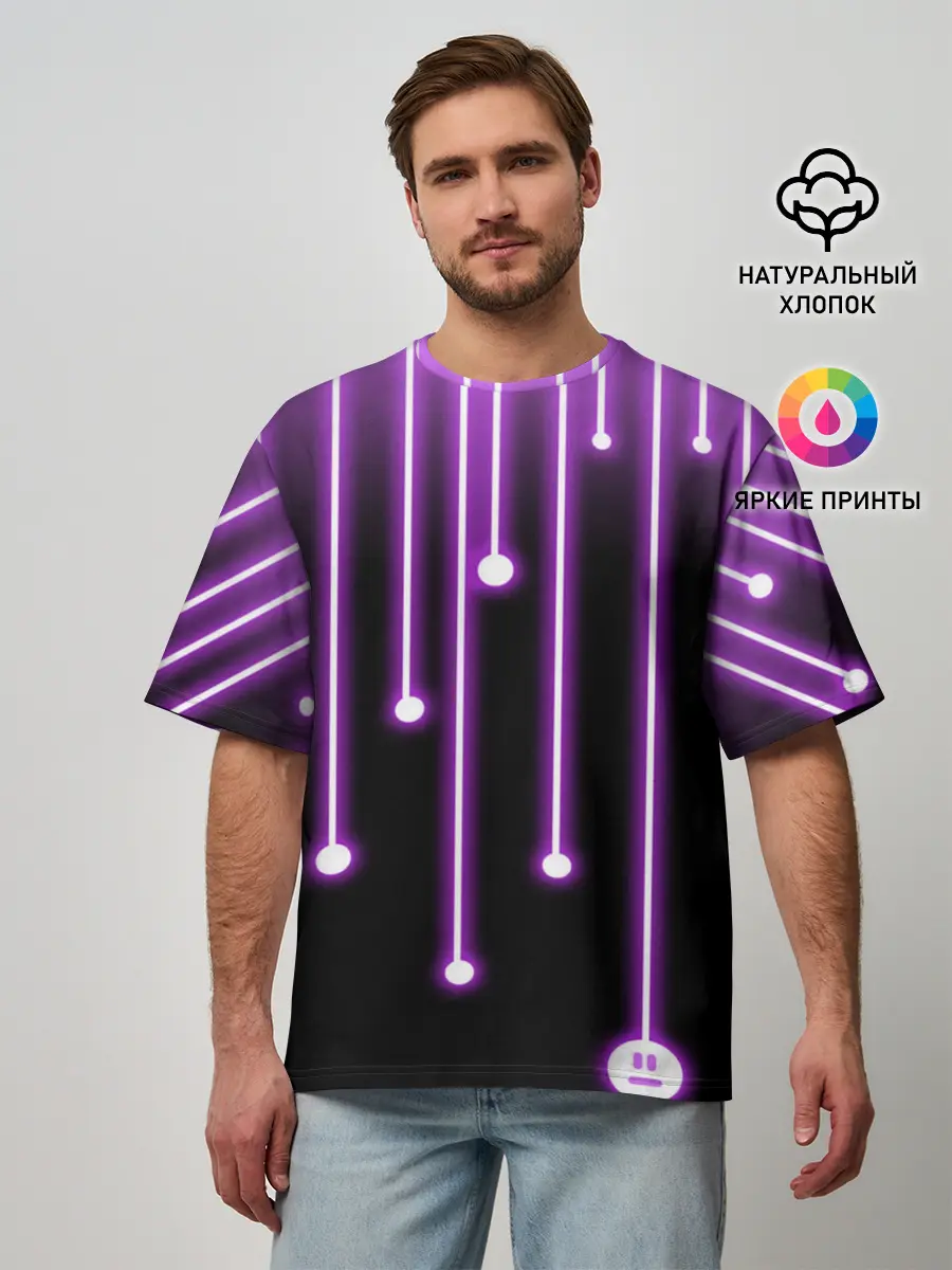 Мужская футболка оверсайз / LIGHT