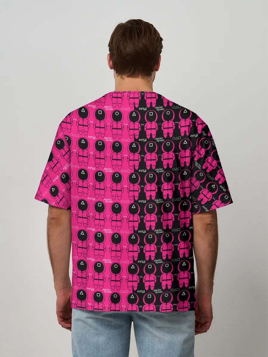 Мужская футболка оверсайз / Squid Game