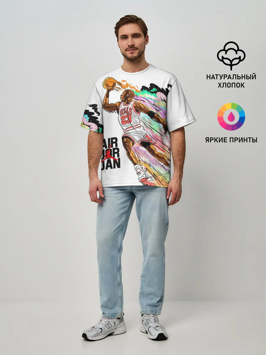 Мужская футболка оверсайз / МАЙКЛ ДЖОРДАН