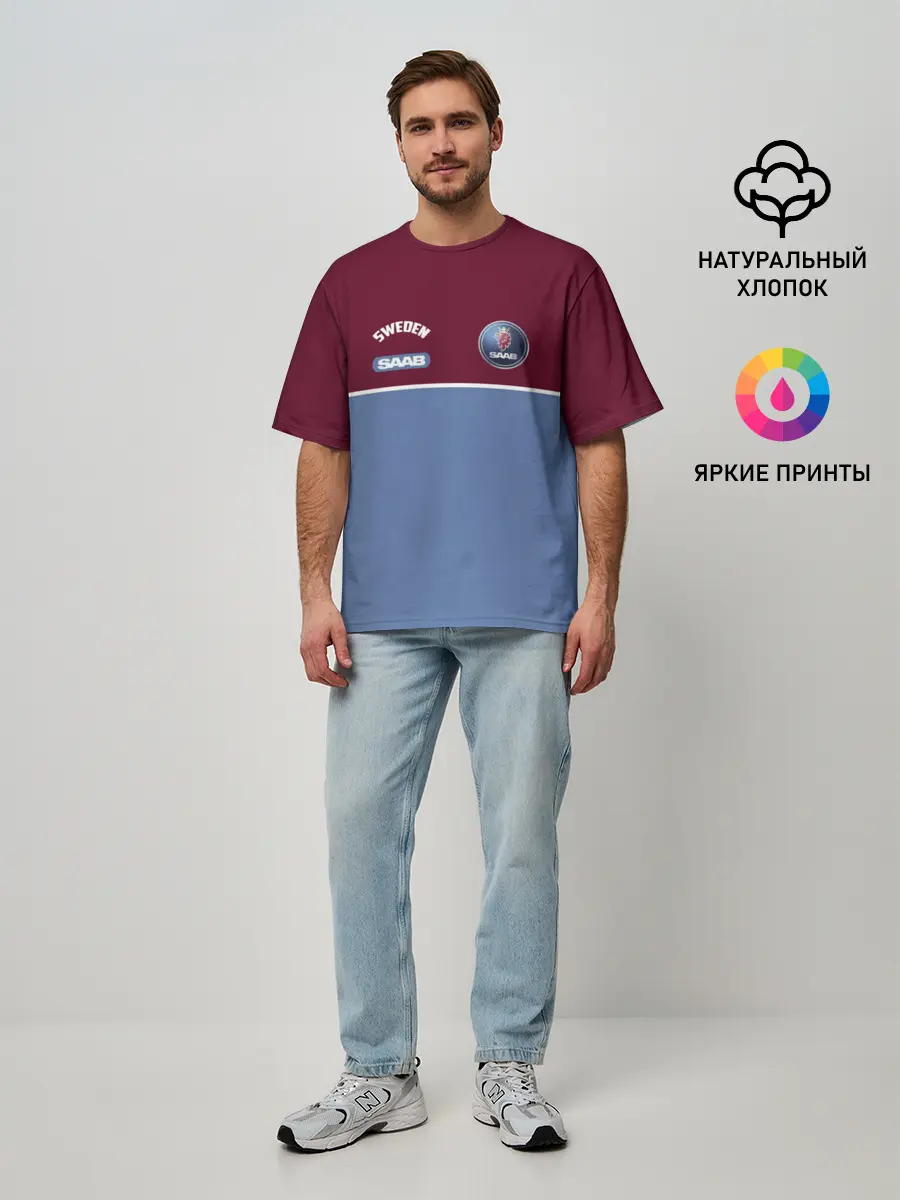 Мужская футболка оверсайз / Saab