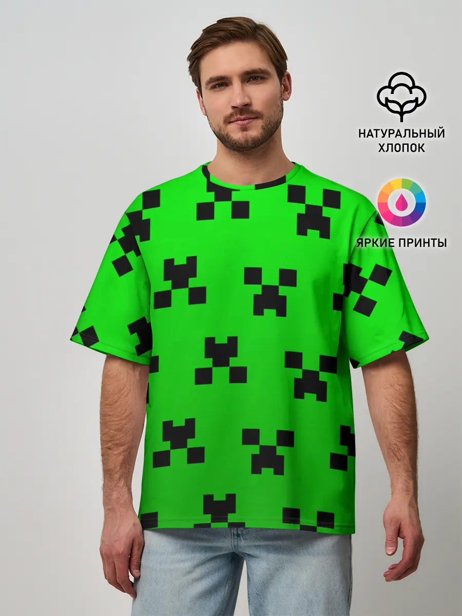 Мужская футболка оверсайз / MINECRAFT