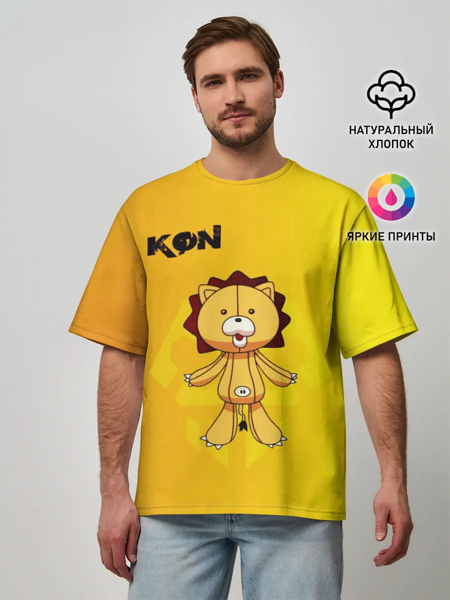 Мужская футболка оверсайз / Kon Bleach