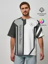Мужская футболка оверсайз / Mercedes Driver team