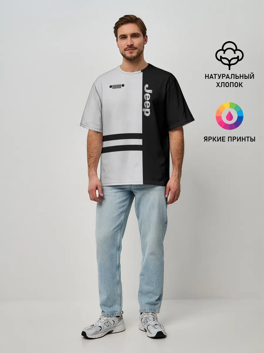 Мужская футболка оверсайз / Jeep