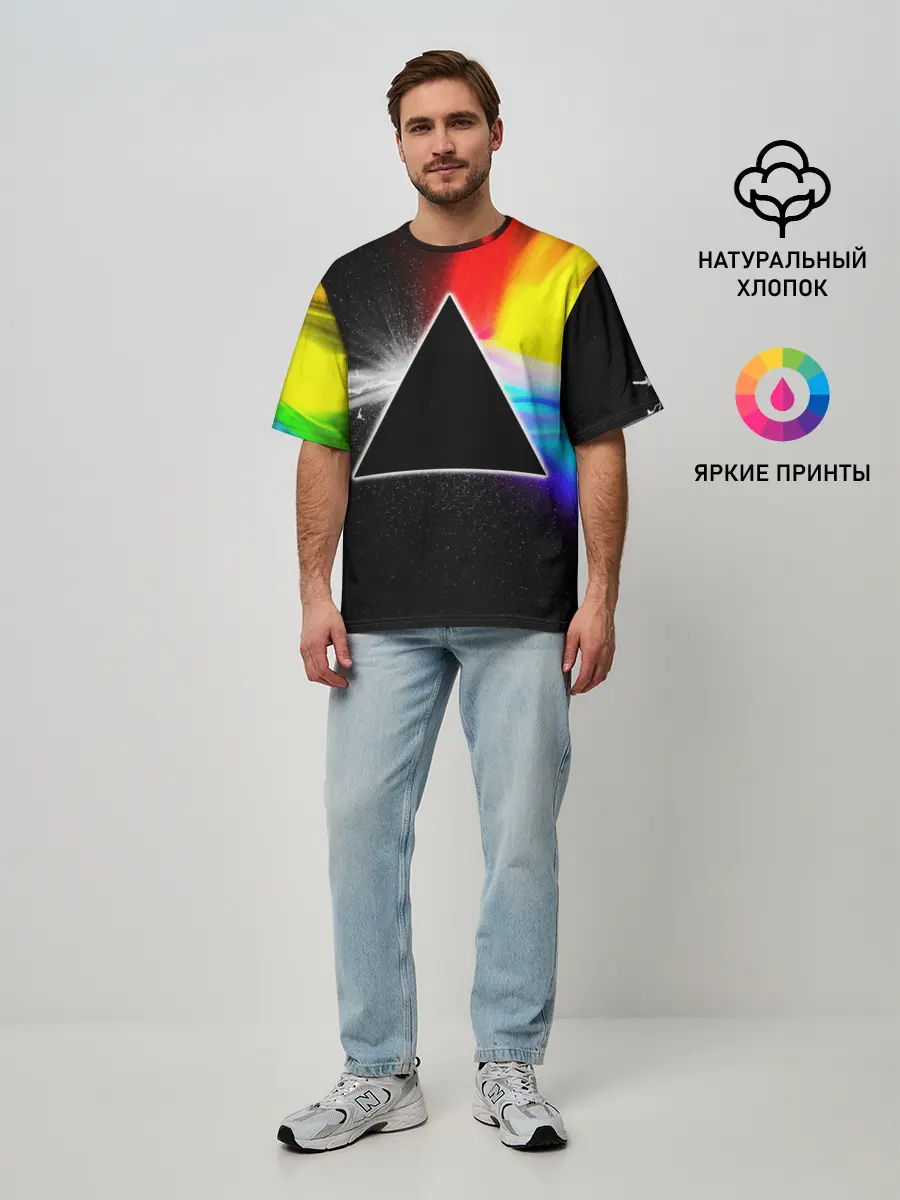 Мужская футболка оверсайз / PINK FLOYD