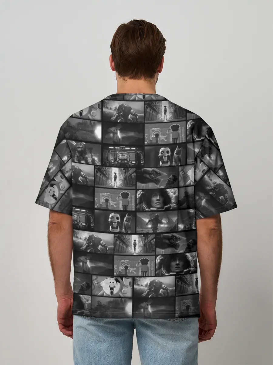 Мужская футболка оверсайз / LOVE DEATH ROBOTS