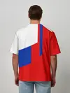 Мужская футболка оверсайз / RUSSIA SPORT | РОССИЯ ТРИКОЛОР