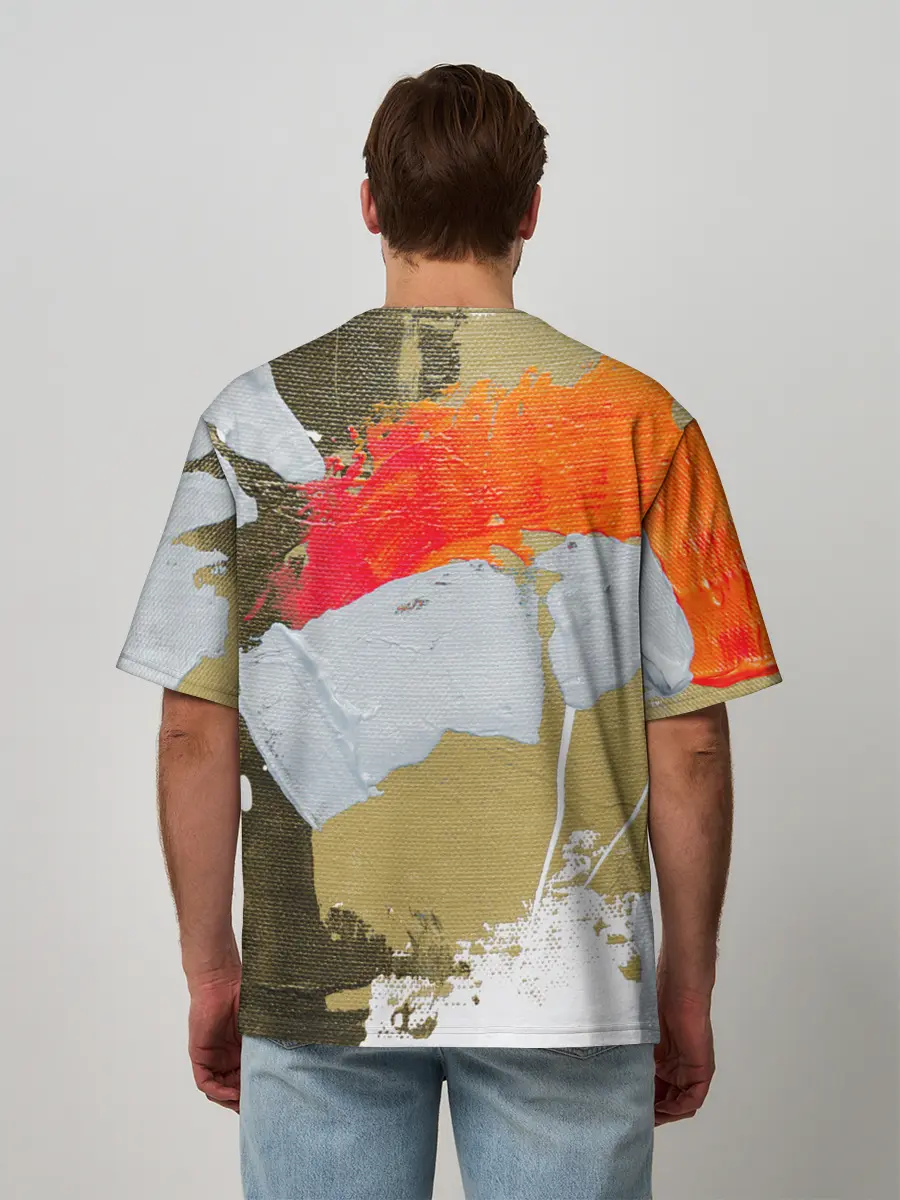 Мужская футболка оверсайз / Art Abstraction